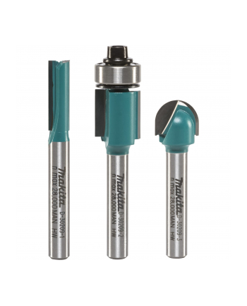 Makita cutter set D-30209, 3 pieces (6mm shank)