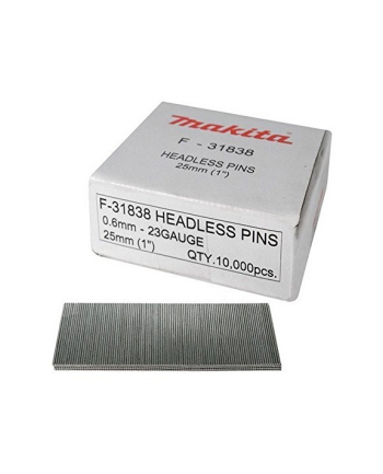 Makita pins F-31838, for pintacker, 0.6 x 25mm, nail (10,000 pieces)