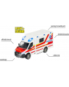 Majorette Mercedes-Benz Sprinter ambulance, toy vehicle (Kolor: BIAŁY/red) - nr 4