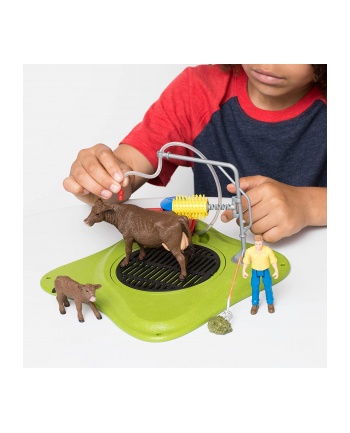 Schleich Farm World cow washing station, play figure