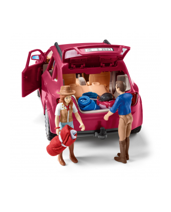 Schleich Horse Club adventures with car and horse trailer, toy figure