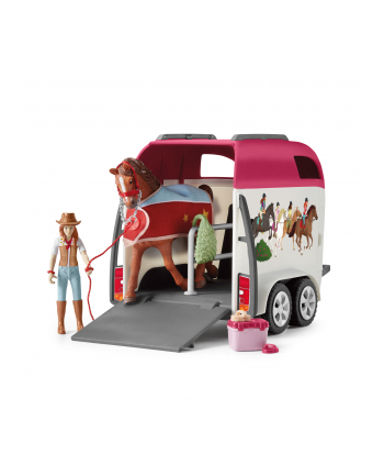 Schleich Horse Club adventures with car and horse trailer, toy figure