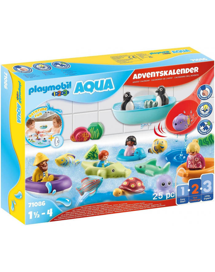 Playmobil 71086 1.2.3 AQUA: Advent calendar bathing fun, construction toys główny