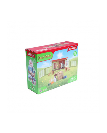 Schleich Farm World rabbit hutch, play figure