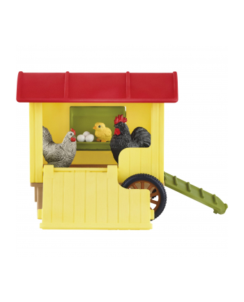 Schleich Farm World mobile chicken coop, play figure