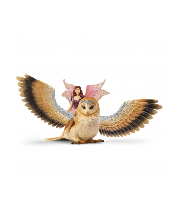 Schleich Bayala elf on glitter owl V2, toy figure