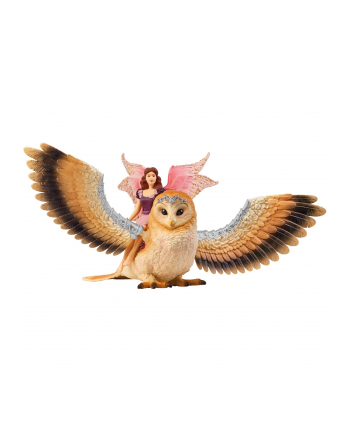 Schleich Bayala elf on glitter owl V2, toy figure nr 2