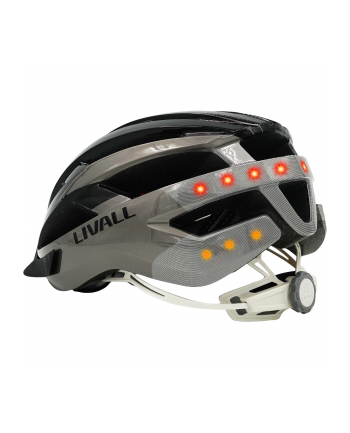 Kask rowerowy Livall MT1Neo Intercom/BT/LED/SOS Rozm.54-58cm szary