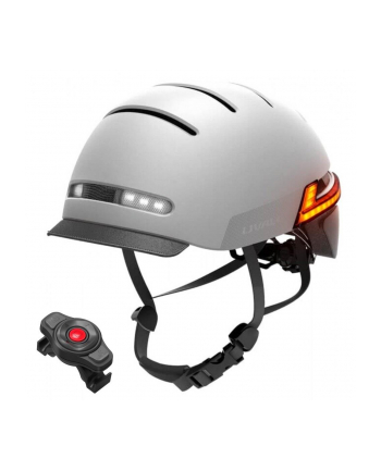 Kask rowerowy miejski Livall BH51M Neo BT/LED/SOS 54-58cm szary