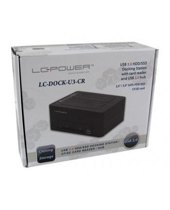 LC-Power USB 3.0 2-Bay 2,5''-3,5''HDD/SSD + Hub