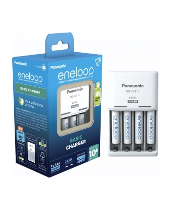 Ładowarka Panasonic BQ-CC51 + 4 x R03/AAA Eneloop nr 2