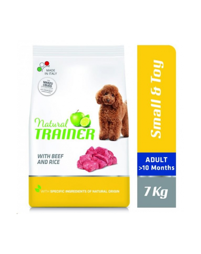 Trainer Natural Small and Toy Adult wołowina i ryż 7kg główny