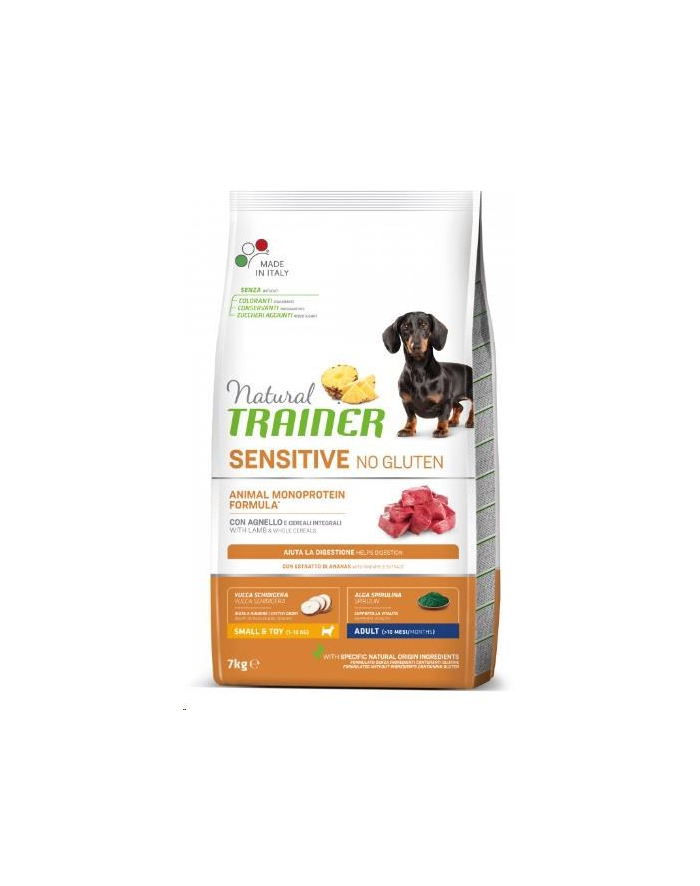 Trainer Natural Sensitive No Gluten Adult Mini Jagnięcina&Ryż 7Kg główny