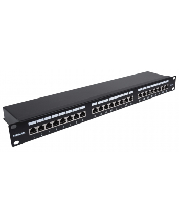 Intellinet PATCH PANEL 24 PORT CAT6A, STÍNĚNÝ FTP, CZARNY (0000050887)