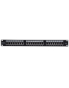 Intellinet PATCH PANEL 24 PORT CAT6A, STÍNĚNÝ FTP, CZARNY (0000050887) - nr 3