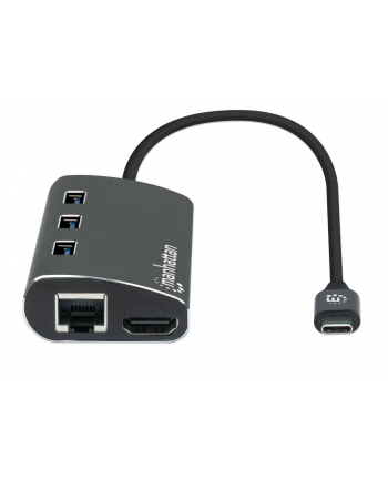 Manhattan usb-c multiport adapter, superspeed, 3.2 gen 1 male