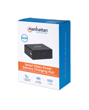 Manhattan Stacja/Replikator Charging Hub Usb-C (130554)