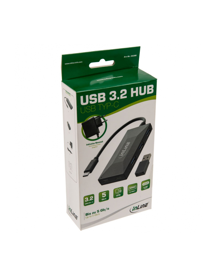Inline HUB USB 2x USB-C + 3x USB-A 3.2 Gen1 (35398) główny