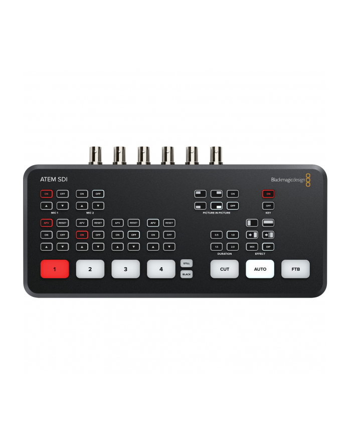 Blackmagic Design ATEM SDI | Mikser wideo 1080p, 4-kanałowy, SDI, streaming USB-C, x2 SDI OUT, x2 Audio Mini Jack In główny