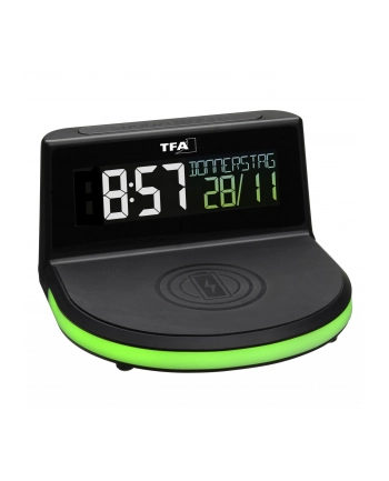 Tfa Dostmann Digital Alarm Clock With Wireless Charger (60202801)
