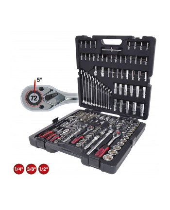 Ks Tools 1/4 +3/8 +1/2 216 Pcs Chromeplus Socket Set 9180216 nr 1