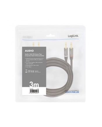 LOGILINK LOGILINK AUDIO, WTYK BANANOWY 3.0M  (CA1210) nr 2