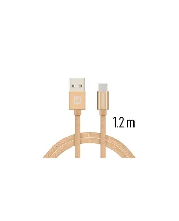 Swissten Kabel USB - USB Typ C 1,2m Złoty (71521204)