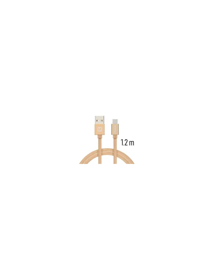 Swissten Kabel USB - USB Typ C 1,2m Złoty (71521204) główny