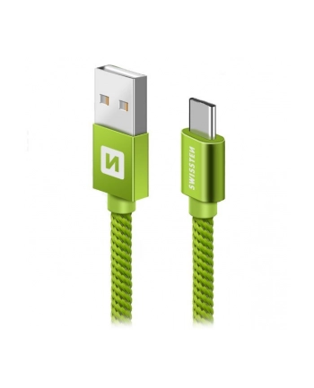 Swissten Kabel USB - USB Typ C 1,2m Zielony (71521207)