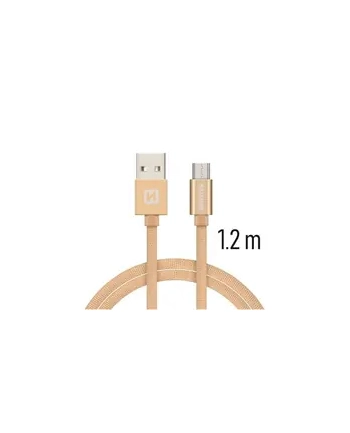 Swissten Kabel USB - Micro USB 1,2m Złoty (71522204)