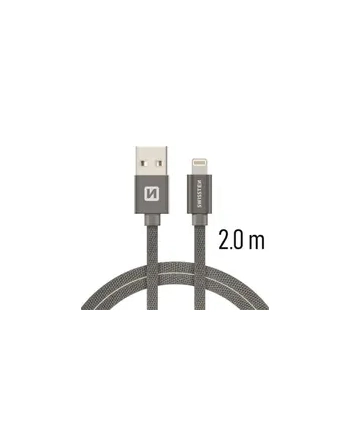 Swissten Kabel USB - Lightning 2m Szary (71523302)