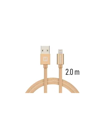 Swissten Kabel USB - Lightning 2m Złoty (71523304)