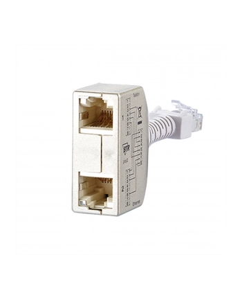METZ CONNECT ADAPTER Y LAN RJ45   [2X ZŁĄCZE ŻEŃSKIE RJ45 - 1X ZŁĄCZE MĘSKIE RJ45]  ()
