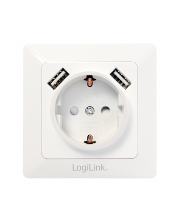 Logilink Gniazdo Podtynkowe Z Usb Ip20 Biały PA0162