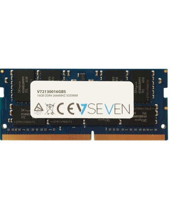 V7 SODIMM, DDR4, 16 GB, 2666 MHz, CL19 (V72130016GBS)