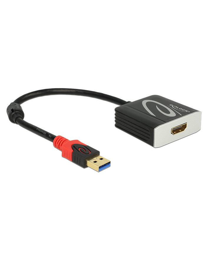 DELOCK ADAPTER USB 3.0 NA HDMI DELOCK 62736 20 CM CZARNY  () główny