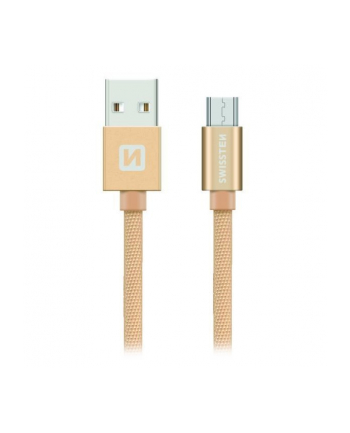 Swissten Kabel USB - Micro USB 1,2m Złoty (71522204)