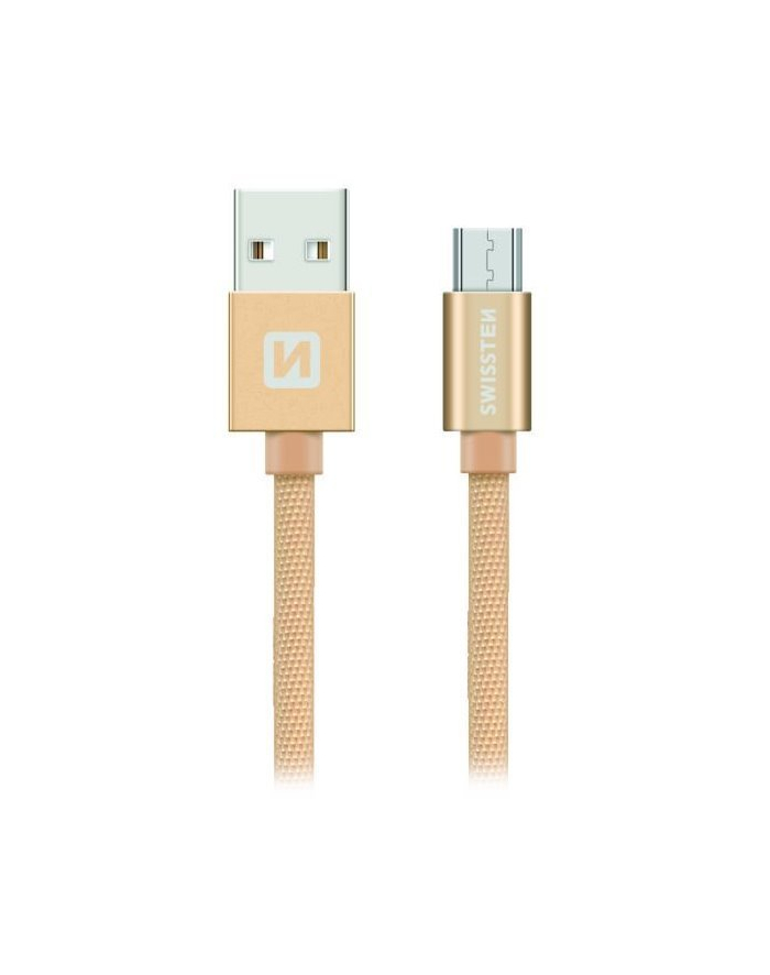 Swissten Kabel USB - Micro USB 1,2m Złoty (71522204) główny