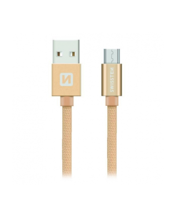 Swissten Kabel USB - Micro USB 2m Złoty (71522304)