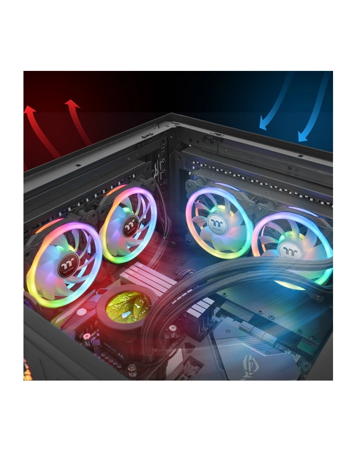Thermaltake Swafan 12 RGB Fan, TT Premium 3 pack, 120 mm, exchangeable fan blades główny