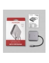 axagon Zewnętrzny czytnik kart CRE-S3C, USB-C 3.2 GEN 1, 3-slot ' lun SD/microSD/CF, obsługa UHS-II - nr 16