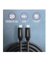 axagon Kabel USB-C - USB-A 3.2 Gen 2 BUCM32-CM20AB, 2m, PD 100W, 5A, 4K HD, ALU, oplot, czarny - nr 19