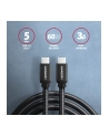 axagon Kabel USB-C  USB-C 3.2 Gen 1, 1m, PD 60W 3A, ALU, oplot BUCM3-CM10AB, czarny - nr 3