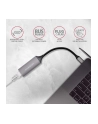 axagon Karta sieciowa Gigabit Ethernet adapter AD-E-TRC, USB-C 3.2 Gen 1, instalacja automatyczna, metal, titan grey - nr 5