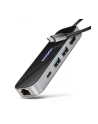 axagon Karta sieciowa HMC-6GL 3x USB-A, HDMI, RJ-45, USB 3.2 Gen 1 hub, PD 100W 20cm USB-C kabel - nr 39