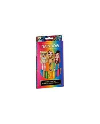 Kredki tęczowe - 10 kolorów - Rainbow High ASTRA nr 1