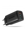 axagon Ładowarka sieciowa ACU-DPQ65, GaN 65W, 3x port (USB-A + dual USB-C), PD3.0/QC4+/PPS/Apple - nr 2