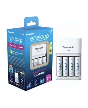 Panasonic universal charger BQ-CC55 (incl. 4x eneloop pro AA batteries with 2000 mAh) nr 1