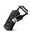 axagon Hub 4-portowy Mini metalowy USB 3.2 Gen 1 HUE-M1AL, 1.2m USB-A kabel - nr 17