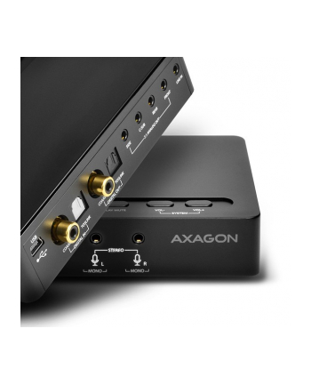 axagon Zewnętrzna karta dzwiękowa ADA-71, Soundbox USB real 7.1 audio adapter, SPDIF in/out